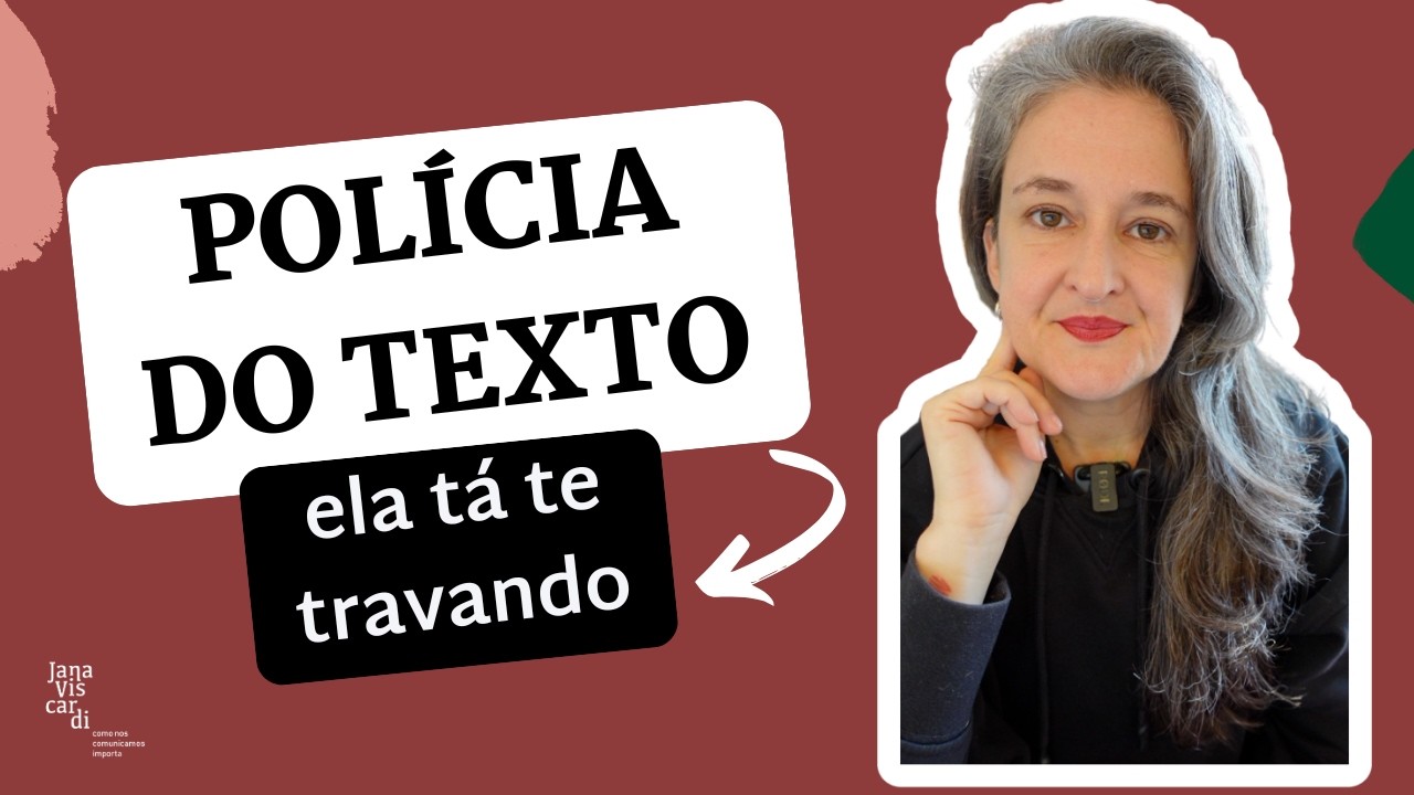 POLÍCIA DO TEXTO PERFEITO: por que você trava pra escrever?