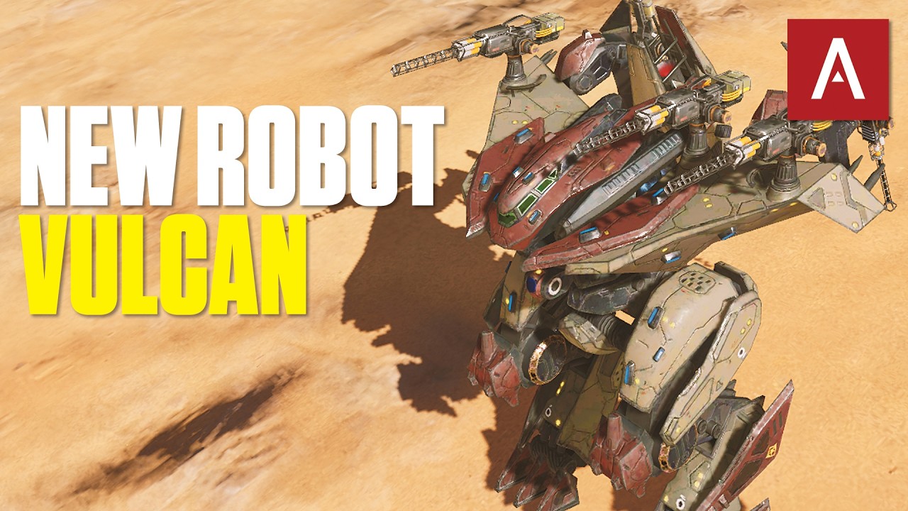 War Robots &mdash; новый робот Vulcan со встроенной лазерной пушкой! Геймплей на Vulcan в WR