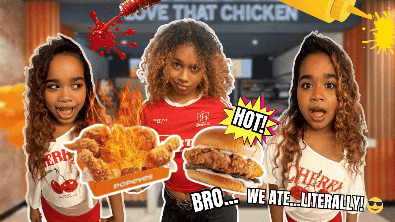 BRO… WE ATE POPEYES?! 😱🍗 #chickenreview
