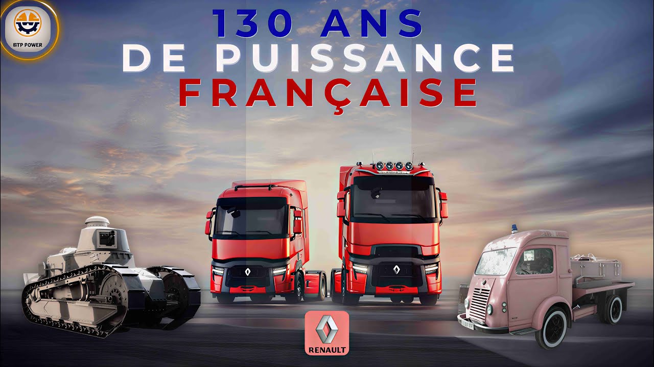 Sans Renault, le BTP français aurait-il existé ? Des chars de guerre aux camions de chantier.
