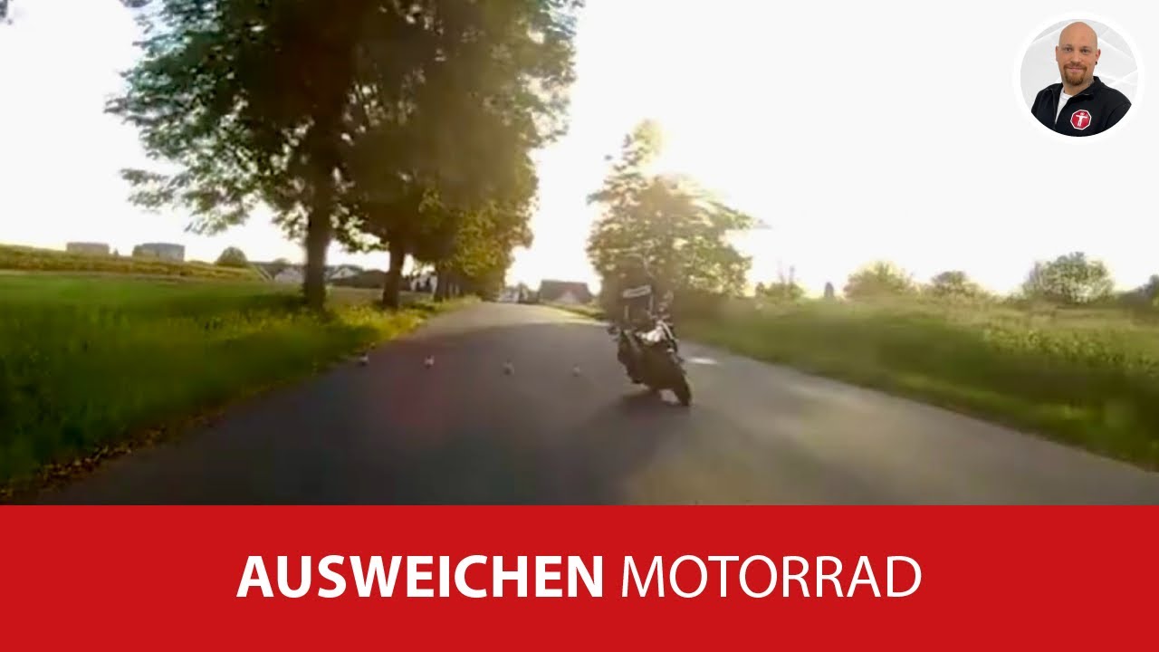 Ausweichen mit dem Motorrad | Praxistraining | Grundfahraufgabe