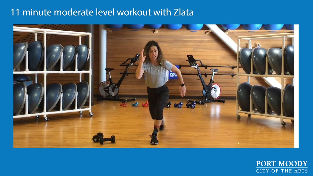 11 minute moderate level workout with Zlata