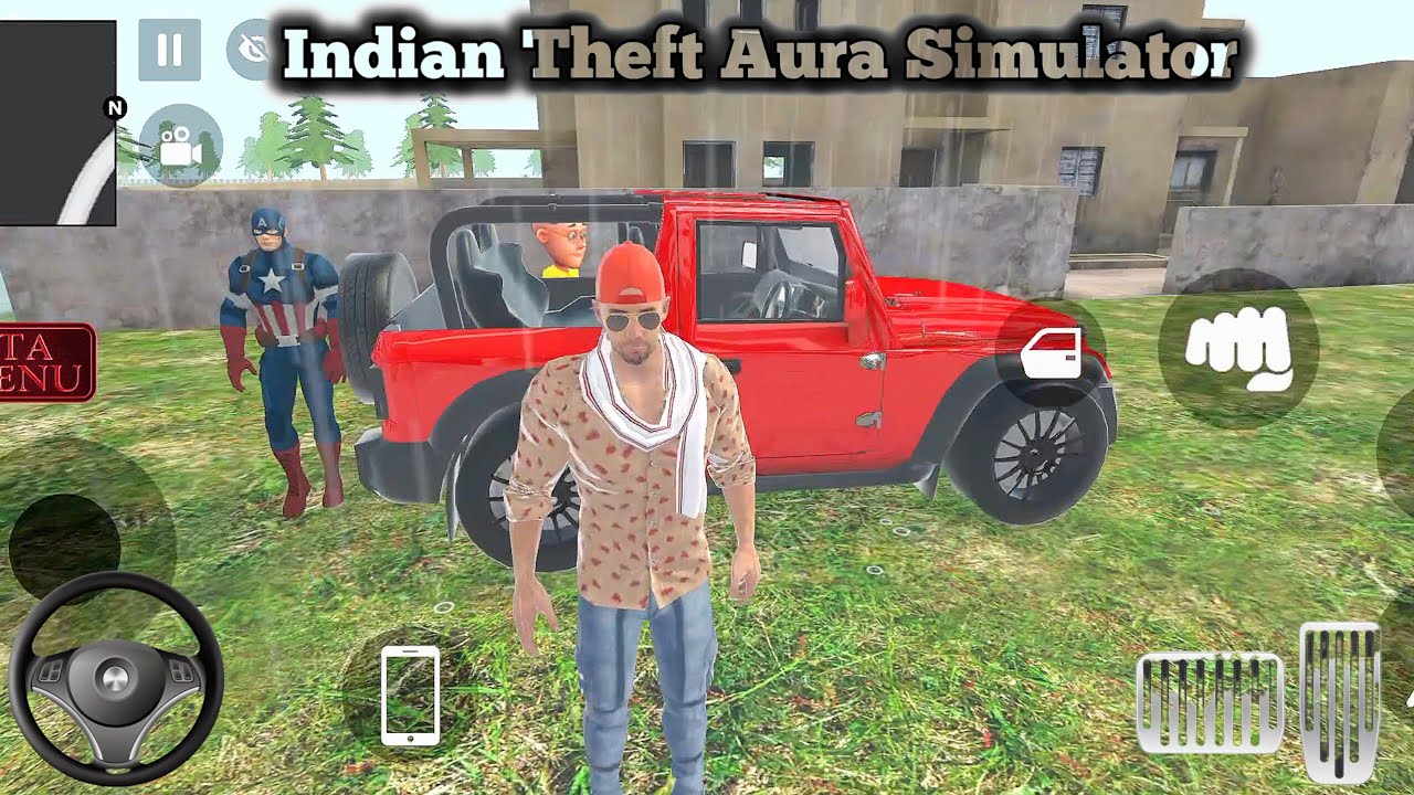 Captain America Indian Theft Aura Simulator #viralgaming #bussid #virslshorts