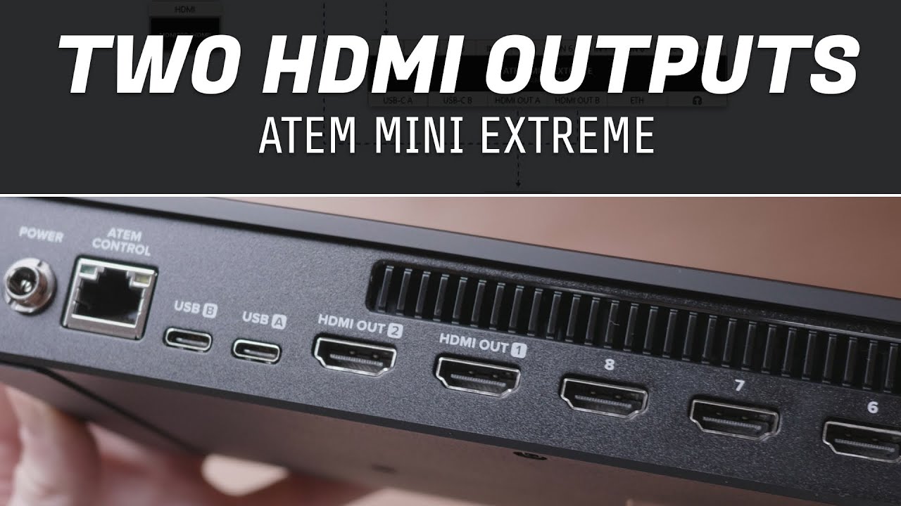 Working with two HDMI outputs - ATEM Mini Extreme // Show and Tell Ep.79