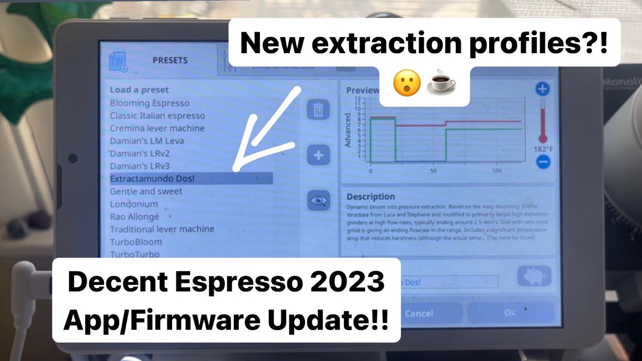 Exploring the Extractamundo Dos Profile on Decent Espresso machine! It’s Turbo Time