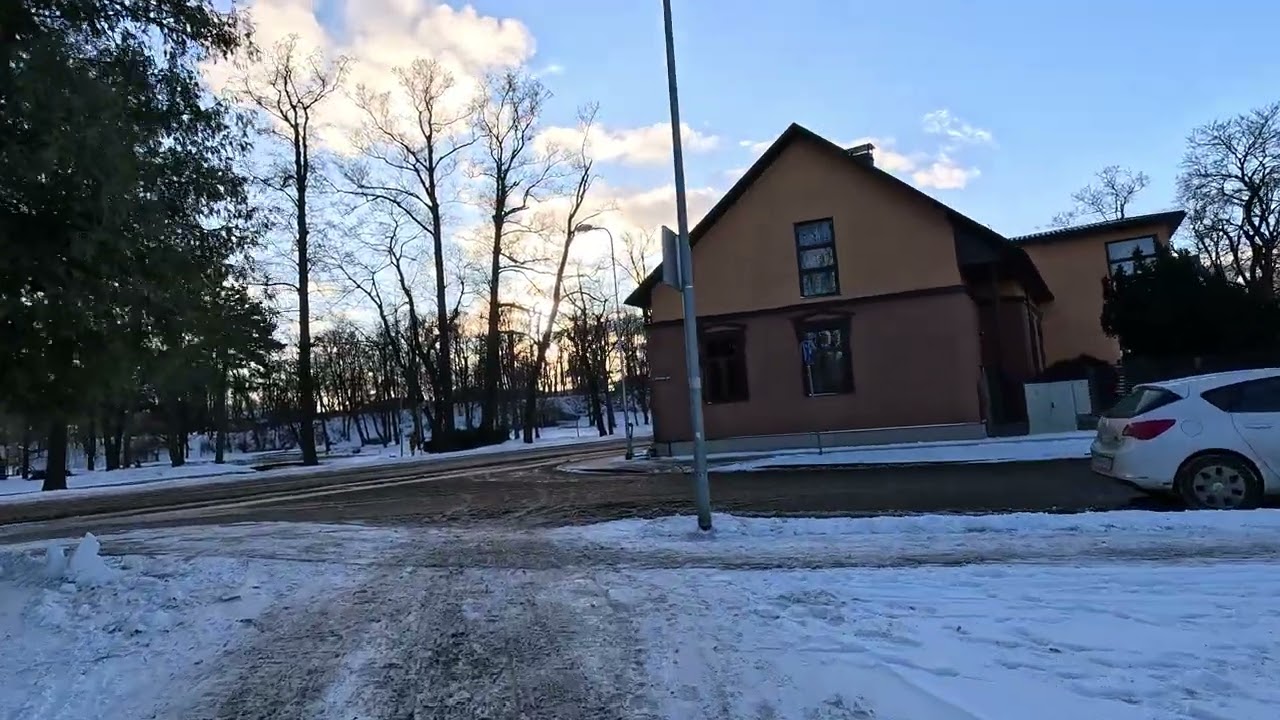4 pastaiga 30 dec ot Uzvaras parks Māras dīķis long walking tour city sounds asmr 4K