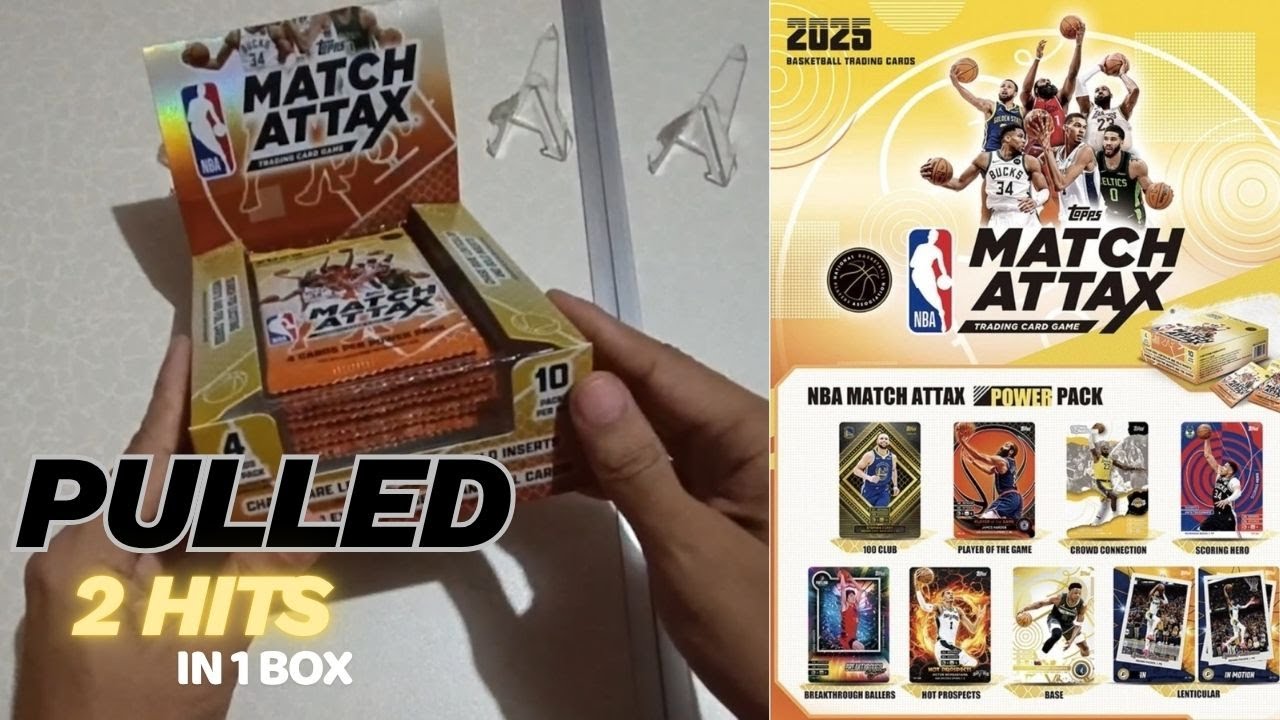Распаковка набора Topps NBA Match Attax Power Pack 2025 | Первый взгляд | 🏀🔥 В одном наборе 2 цен...