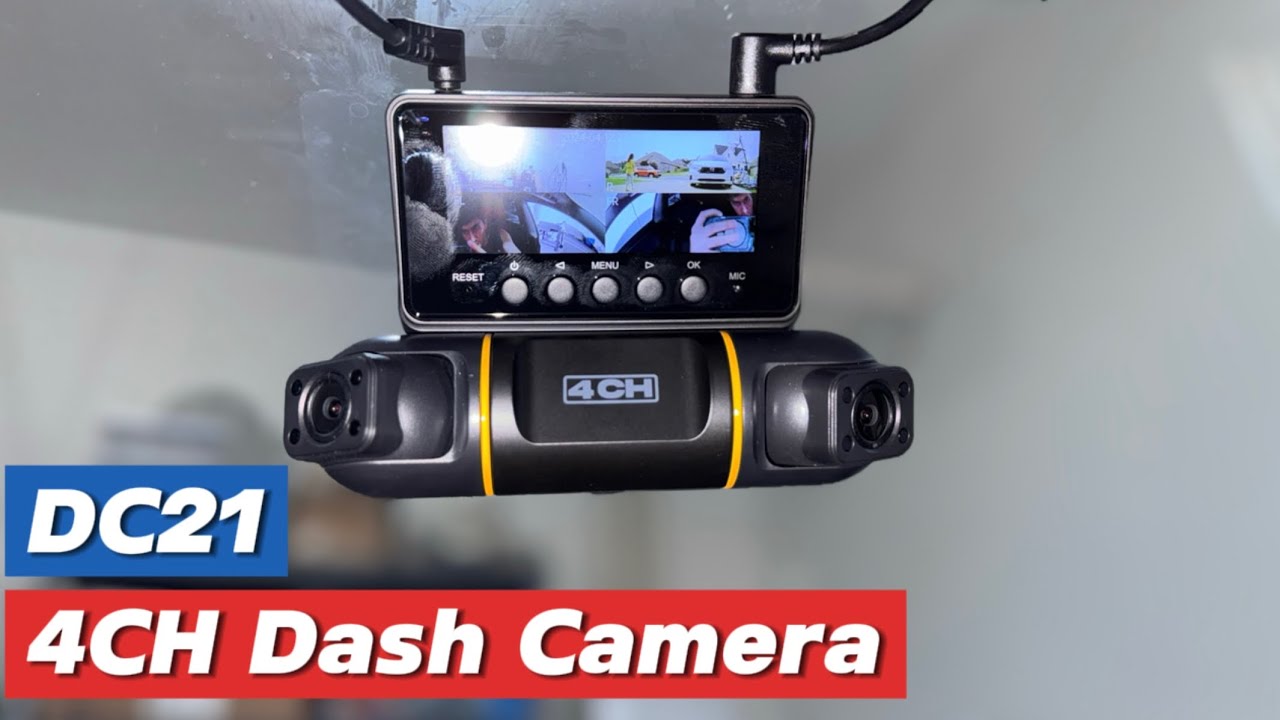 LAMTTO 4-Channel 360° Dash Cam – Full Car Coverage with Night Vision + Free 128GB Card!