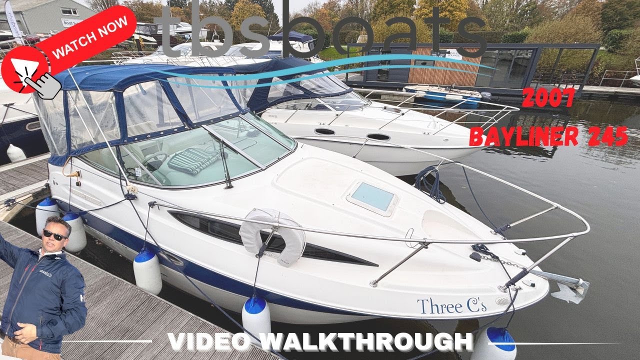 2007 Bayliner 245 - Full Video Walkthrough