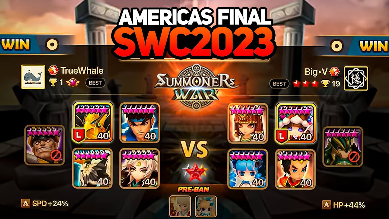AMERICAS CUP FINAL. BIGV vs TRUEWHALE (BO5) in Summoners War SWC2023