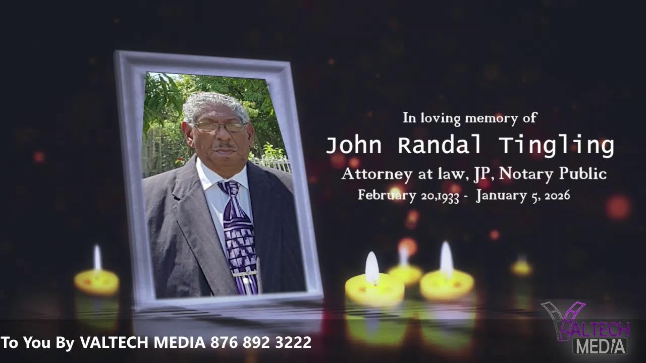 Thanksgiving Service for the late John Randal Tingling Attorney at law, JP, Notary Public