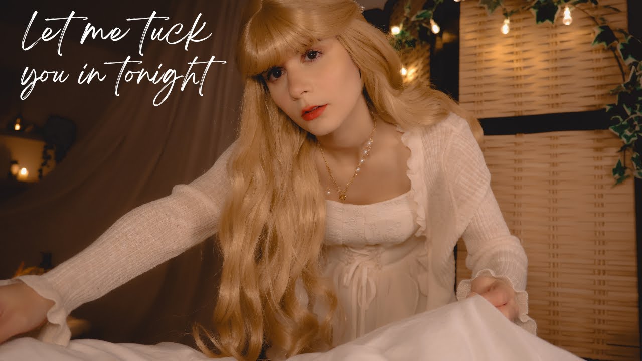 ASMR roleplay - A Cottage Girl Tucks You In (Personal Attention & Care)