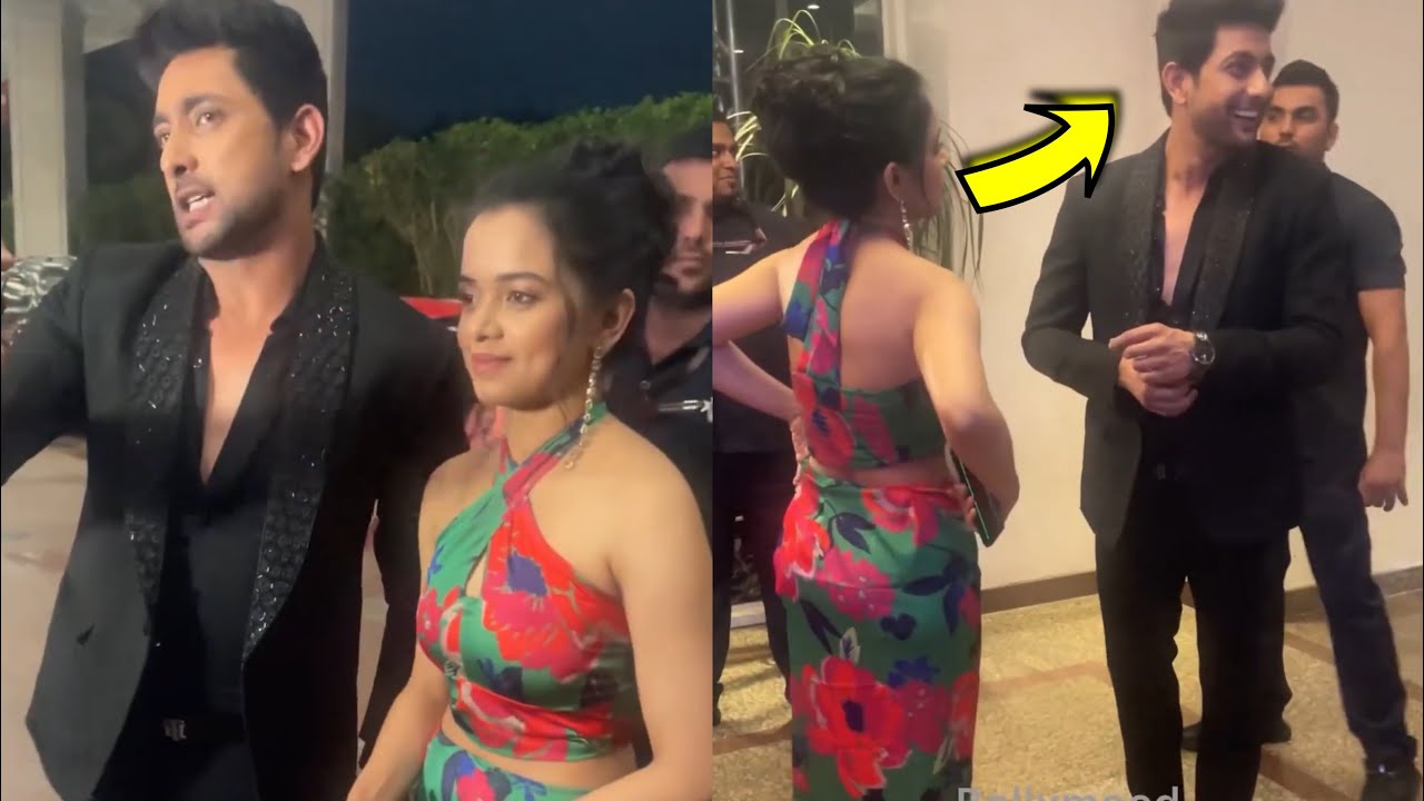 Fahmaan Khan Looks With Close With Megha Ray At Indian Telly Chakkar Awards
