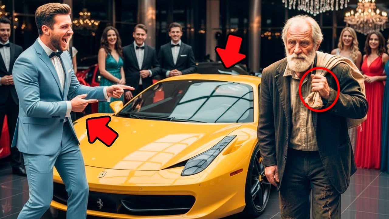 „Dam ci mojego Ferrari, jeśli go uruchomisz!” Milioner upokorzył starca, a finał ich uciszył