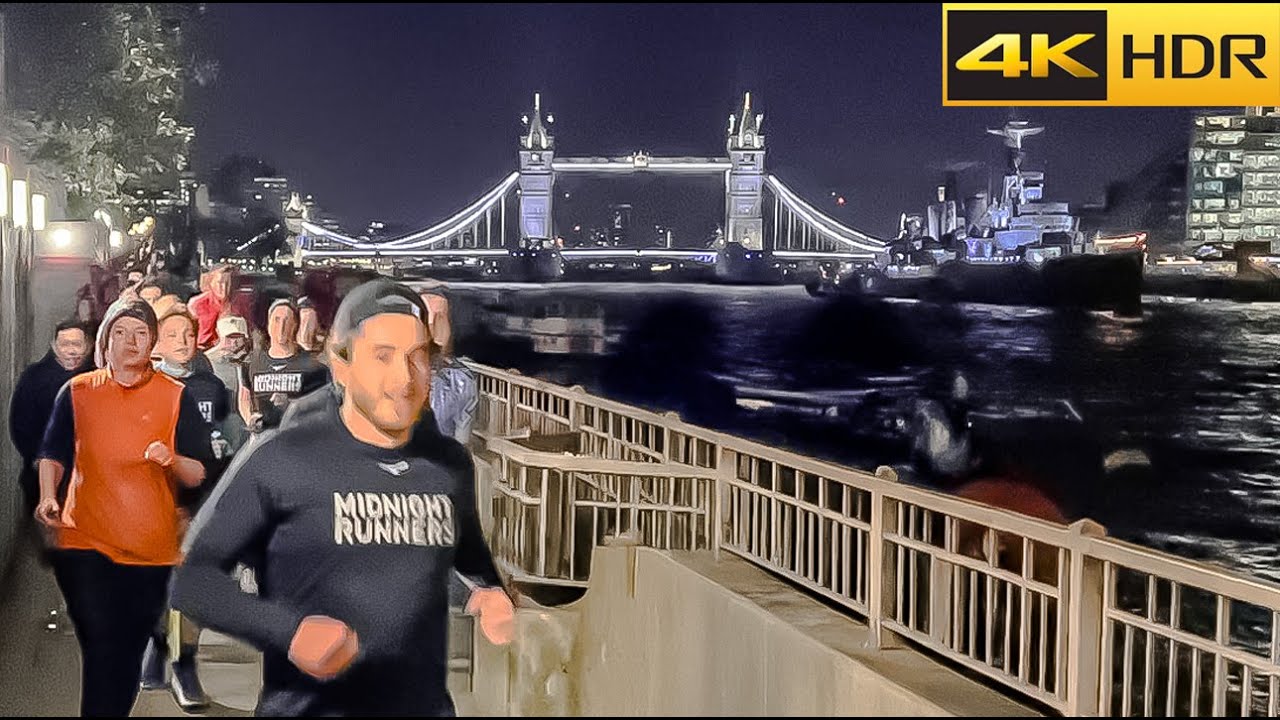 A Breathtaking Walk ✨ Along the Thames at Night 🌊 | London&rsquo;s Best Views! 🌌 [4K HDR]