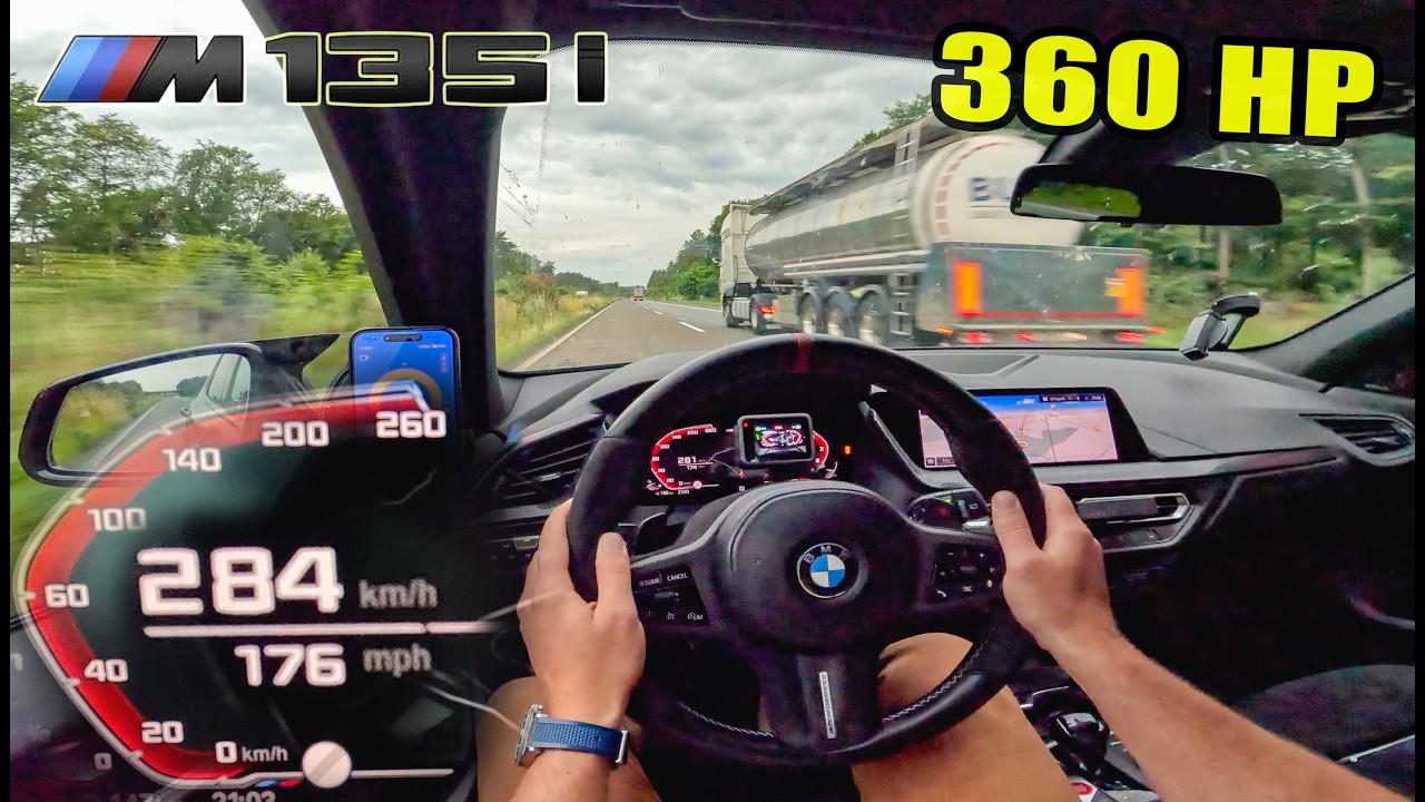 360HP BMW M135i F40 // TOP SPEED on AUTOBAHN