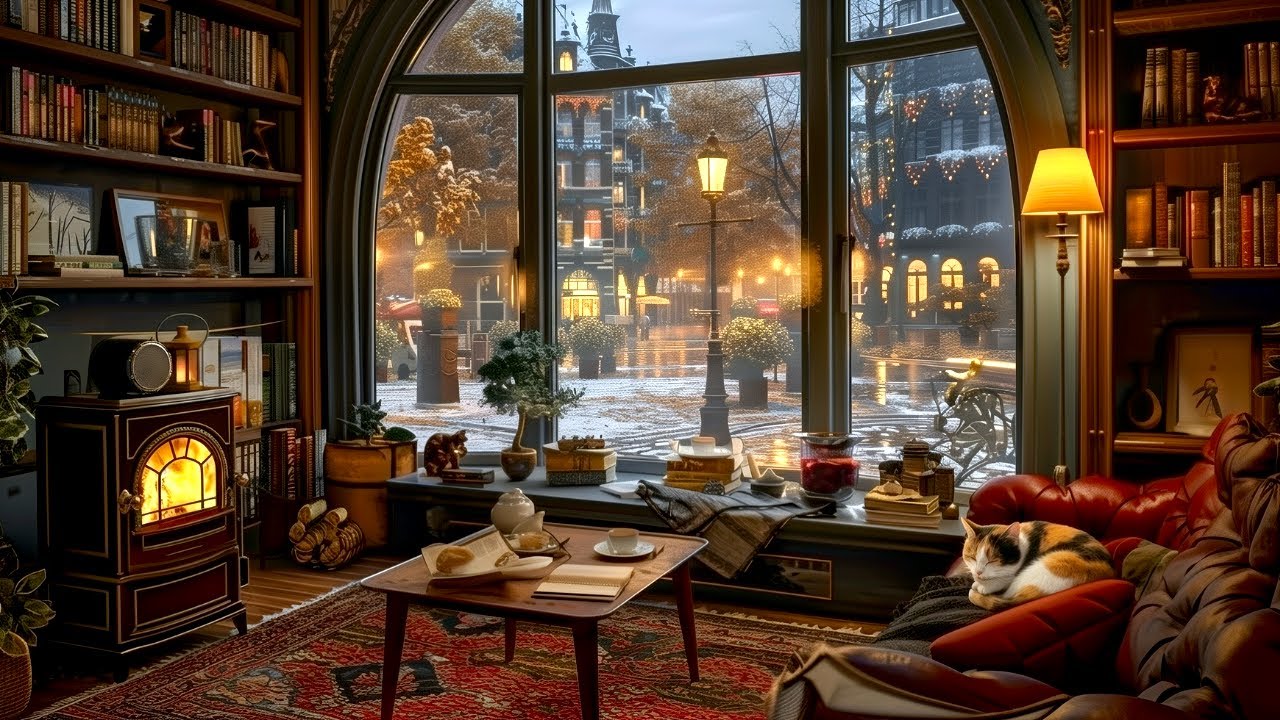 [3 Hours] Heartwarming Jazz Piano in a Cozy Room | Soft Melodies for Reading, Studying & Working