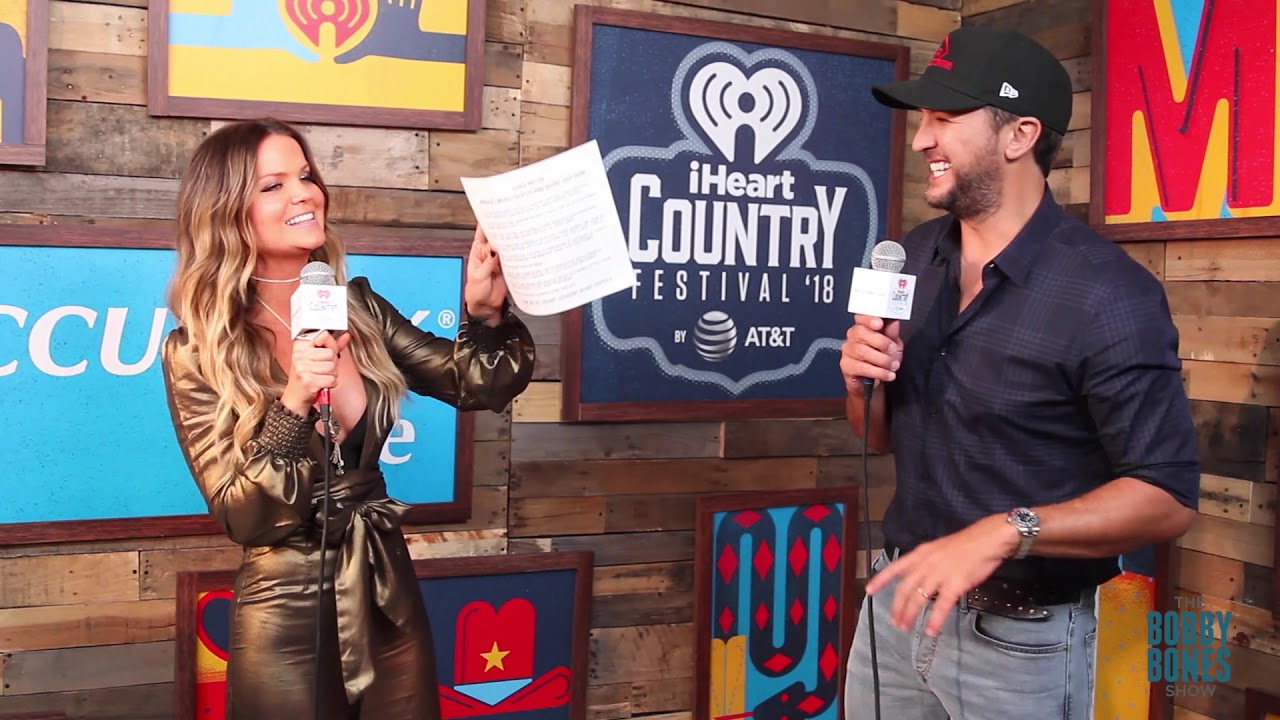 Amy Interviews Luke Bryan at our iHeart Country Festival 2018