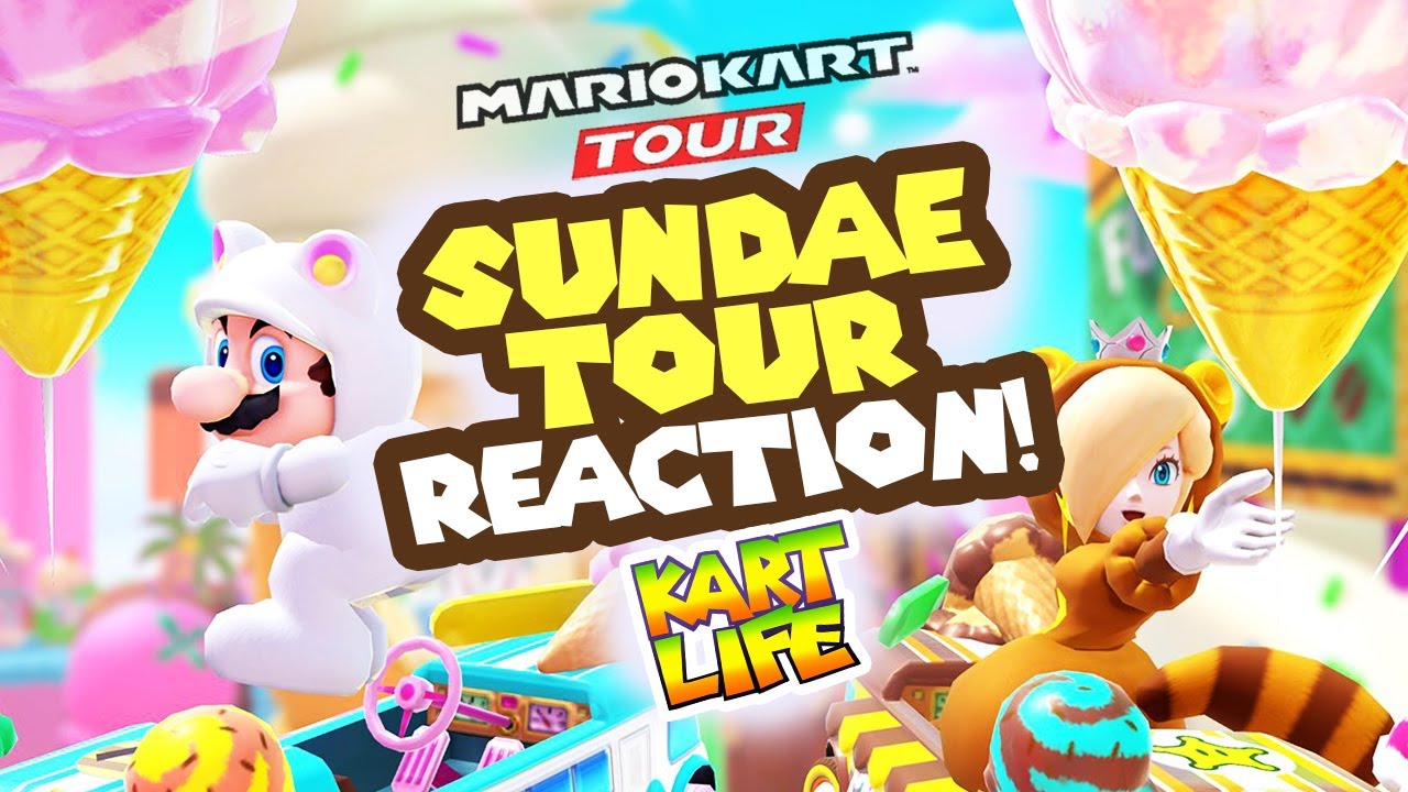 WHITE TANOOKI and SKY HIGH SUNDAE debut in Mario Kart Tour! Sundae Tour REACTION