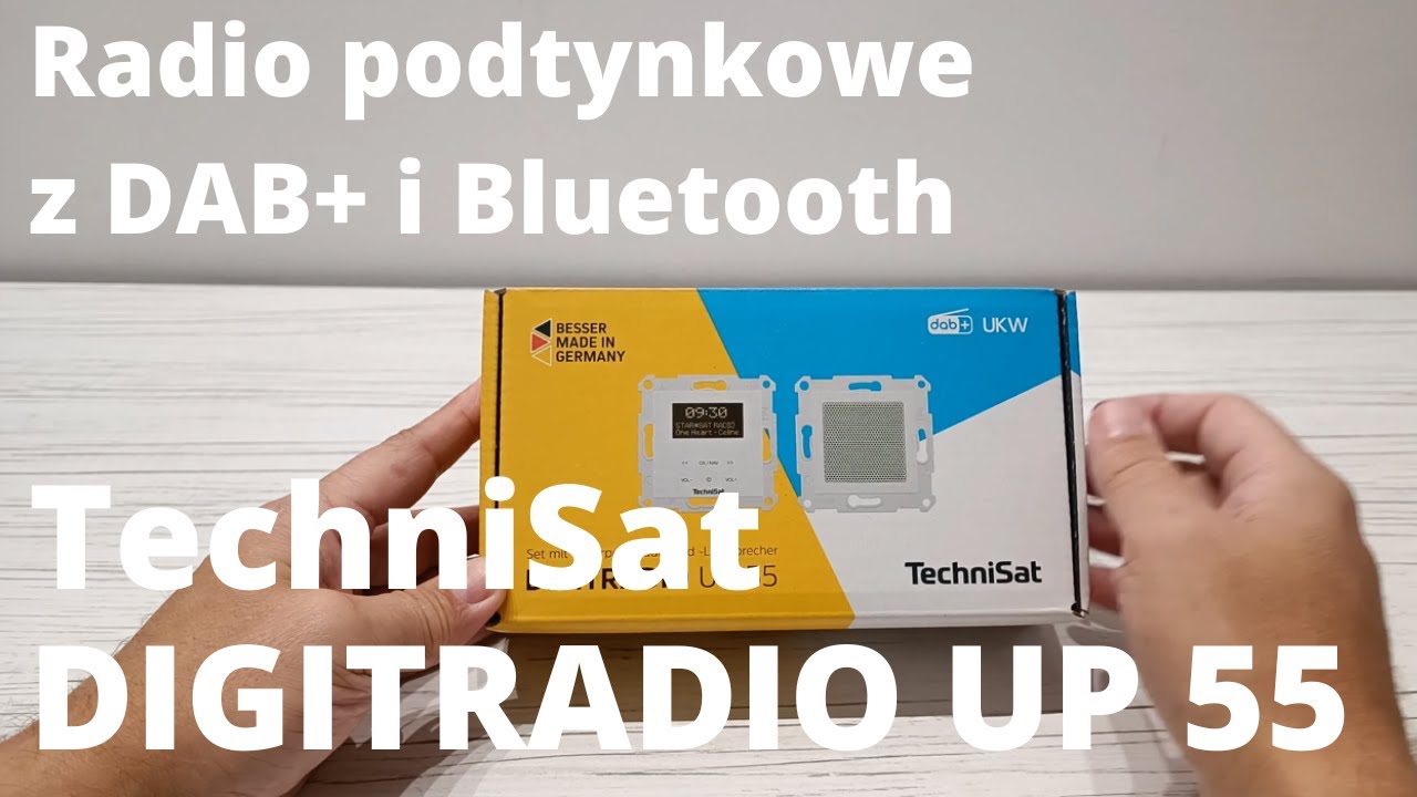 TechniSat DIGITRADIO UP 55 - radio podtynkowe z DAB+ i Bluetooth