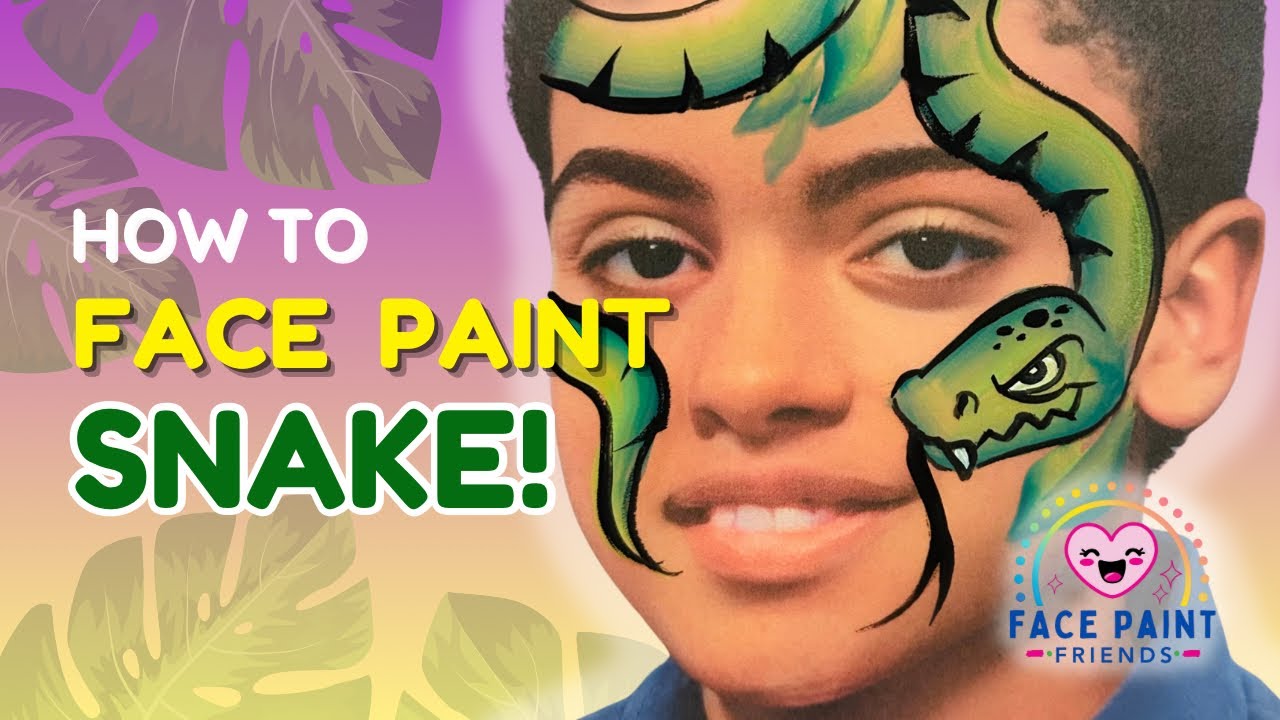 Snake Face Paint Tutorial with Fast Demo 💨