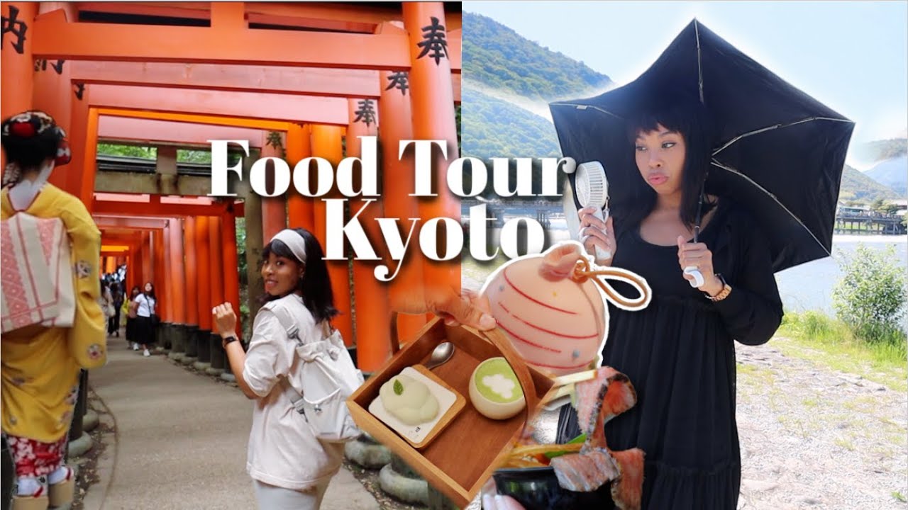 Trying Kyoto's delicious food, seeing a Geisha before we’re band & the best shrine in Japan! 🇯🇵⛩️🍵