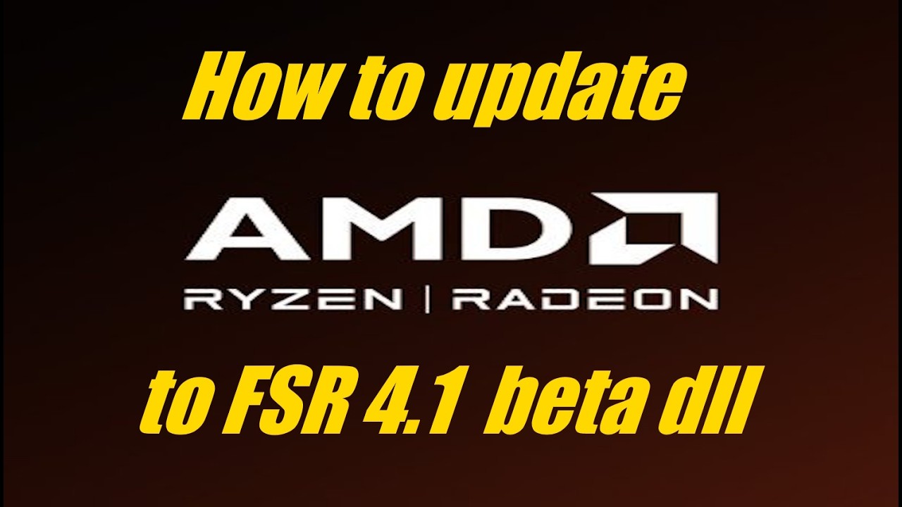 How to update Adrenalin to FSR 4.1(beta file) 26.2.2 doesn't have it I found! 9000 Series Only!