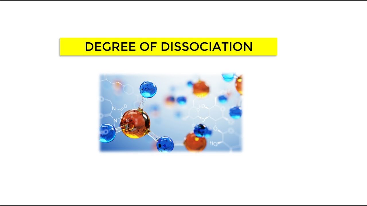 Degree of Dissociation Example