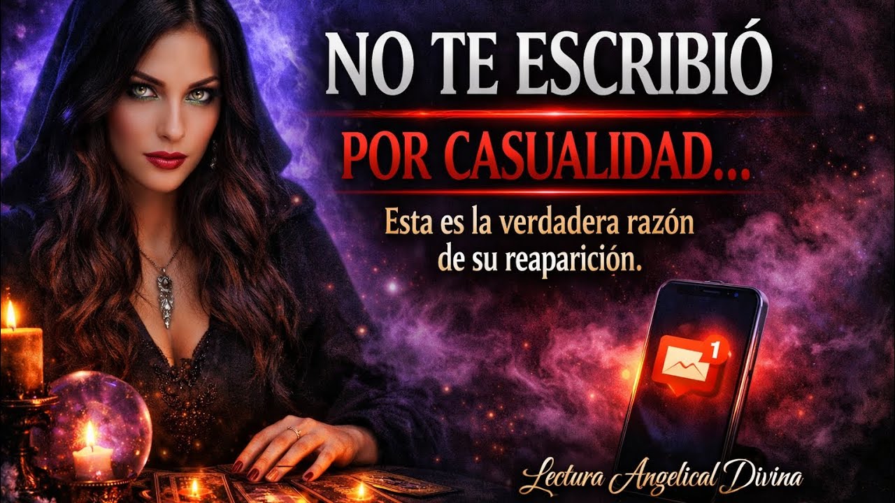 !No te escribió por casualidad... esta es la verdadera razón de su reaparición!