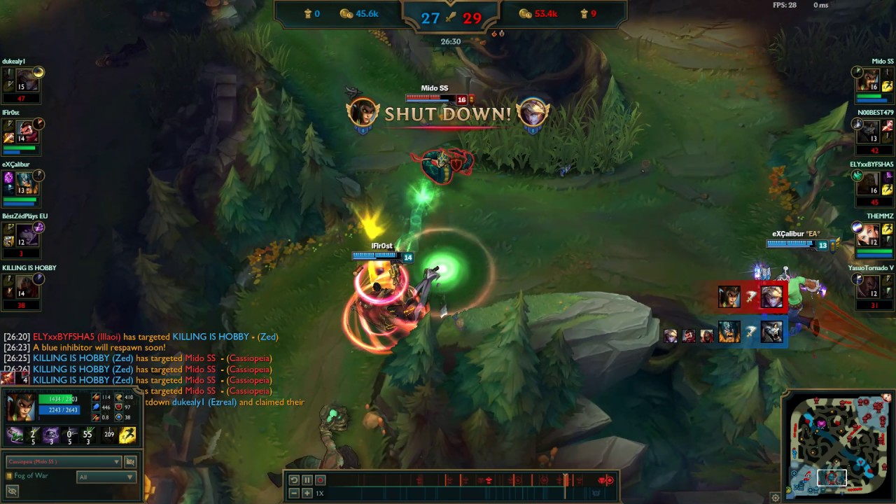 Cassiopeia Penta kill! League of legends - patch 7.7