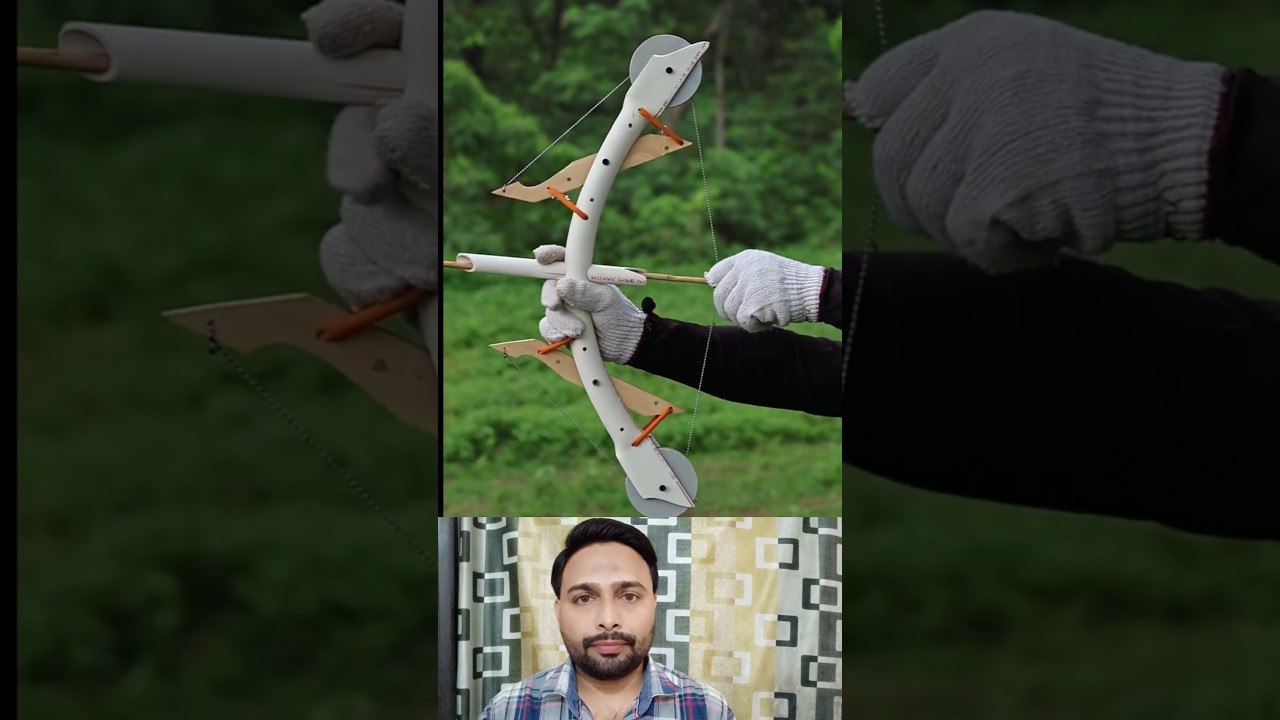 "PVC Pipe se Dhanush Banaya 😱 | Desi Jugaad Bow 🔥 