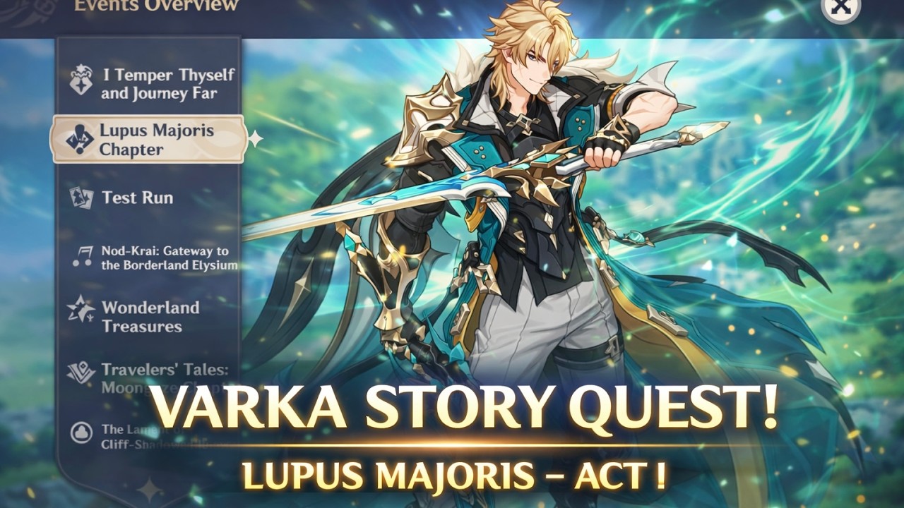 Varka Story Quest Part - 2 || Lupus Majoris Chapter: Act I Walkthrough || Genshin Impact 6.4
