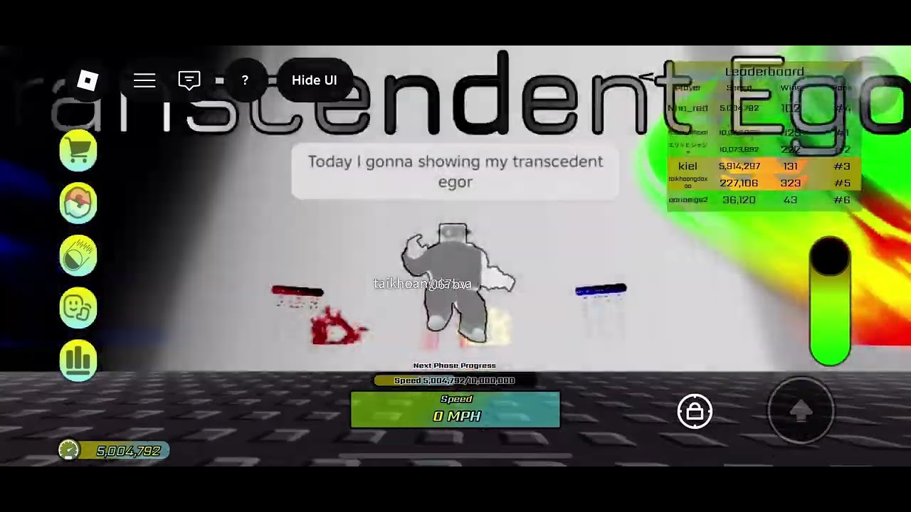 Transcedent Egor showing 