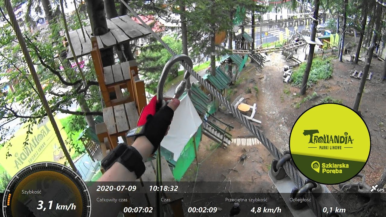 Park Linowy 107 - Trollandia, Szklarska Poręba - Trasa czerwona (Leśna Tułaczka) 09.07.2020