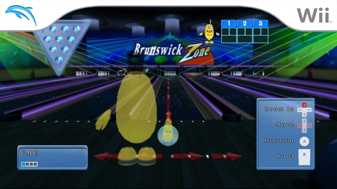 Brunswick Zone Cosmic Bowling | Dolphin Emulator 5.0-8989 [1080p HD] | Nintendo Wii