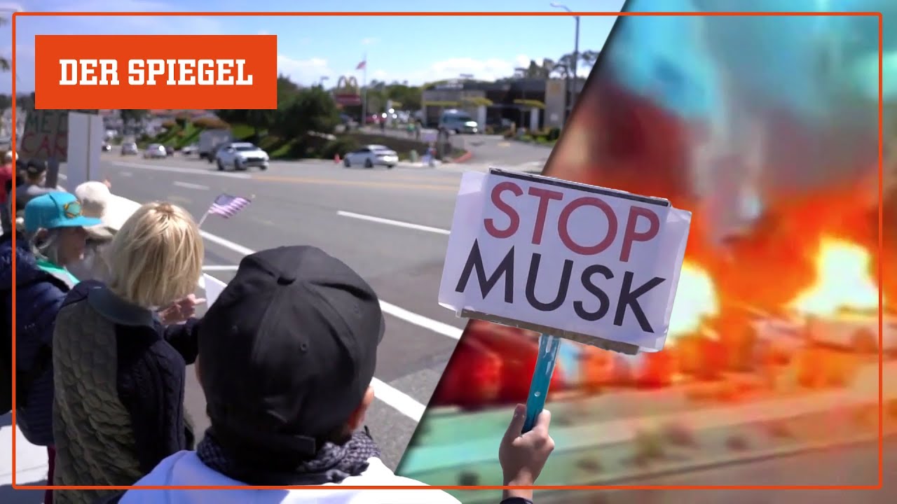 Teslas in Flammen: Proteste gegen Elon Musk | DER SPIEGEL