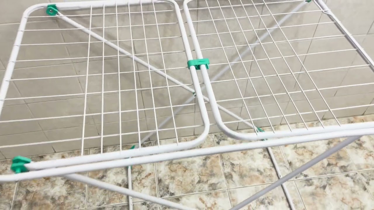 Varal de Ch&atilde;o Mega Dobr&aacute;vel 30kg com Abas