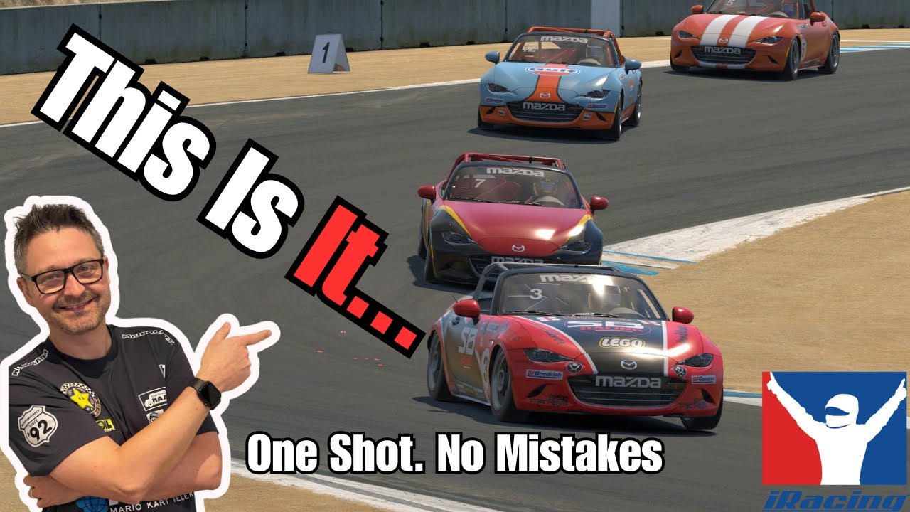 Best Chance at My First Ever Win | iRacing Mazda MX-5 @ Laguna Seca