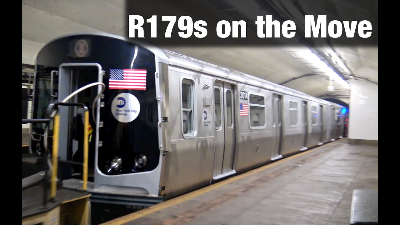 ⁴ᴷ New R179 Subway Cars 3010-3014 being Towed to Pitkin Yard