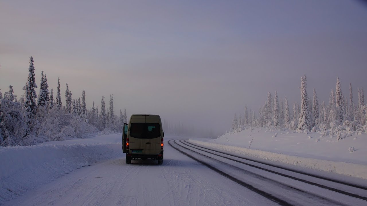 Sprinter 4x4 through Lapland in winter