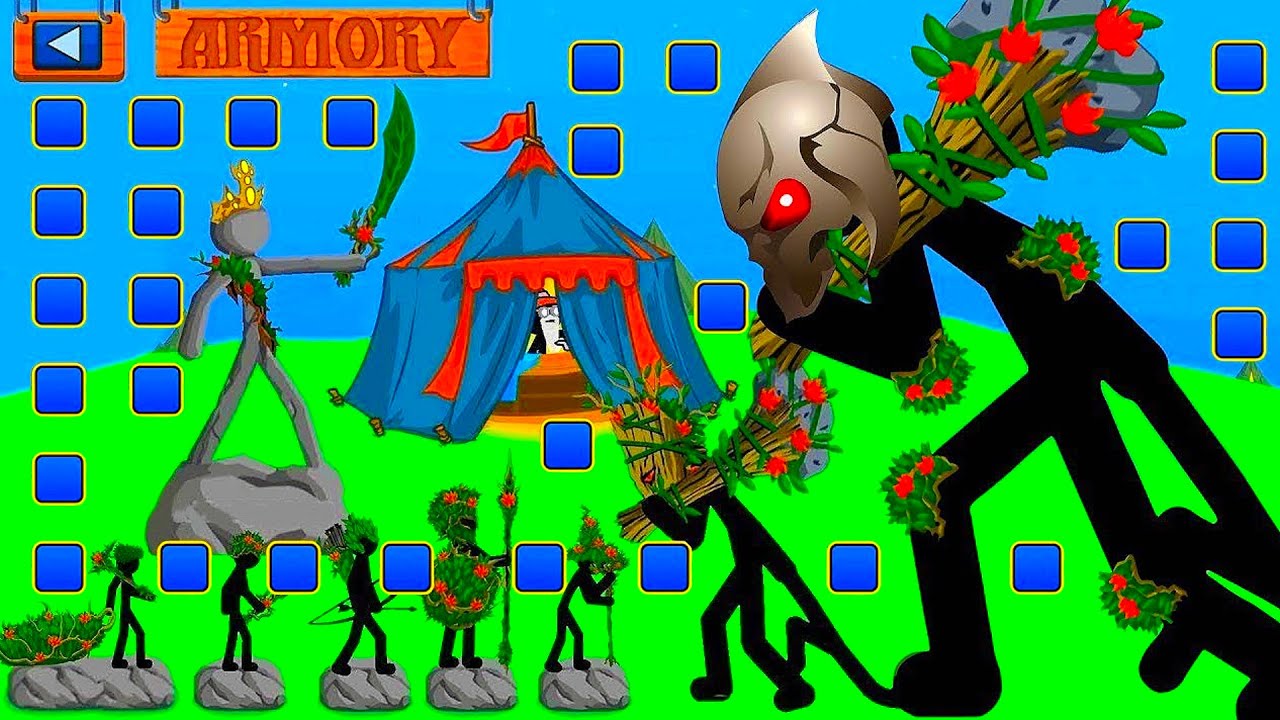 MAX LEAF ARMOUR x9999999 FINAL BOSS , KAI RIDER VS | STICK WAR LEGACY