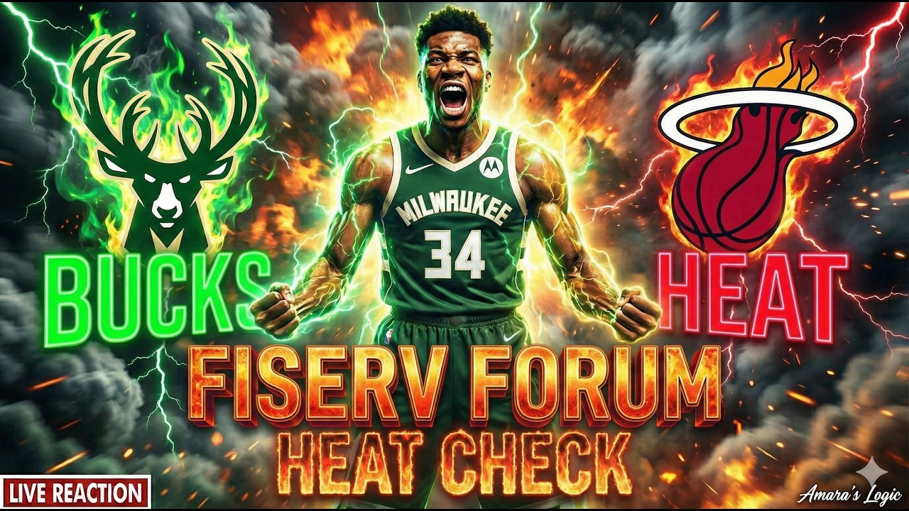 🚨 Heat Check in Milwaukee! 👀 BUCKS vs HEAT LIVE Reaction 🦌🔥
