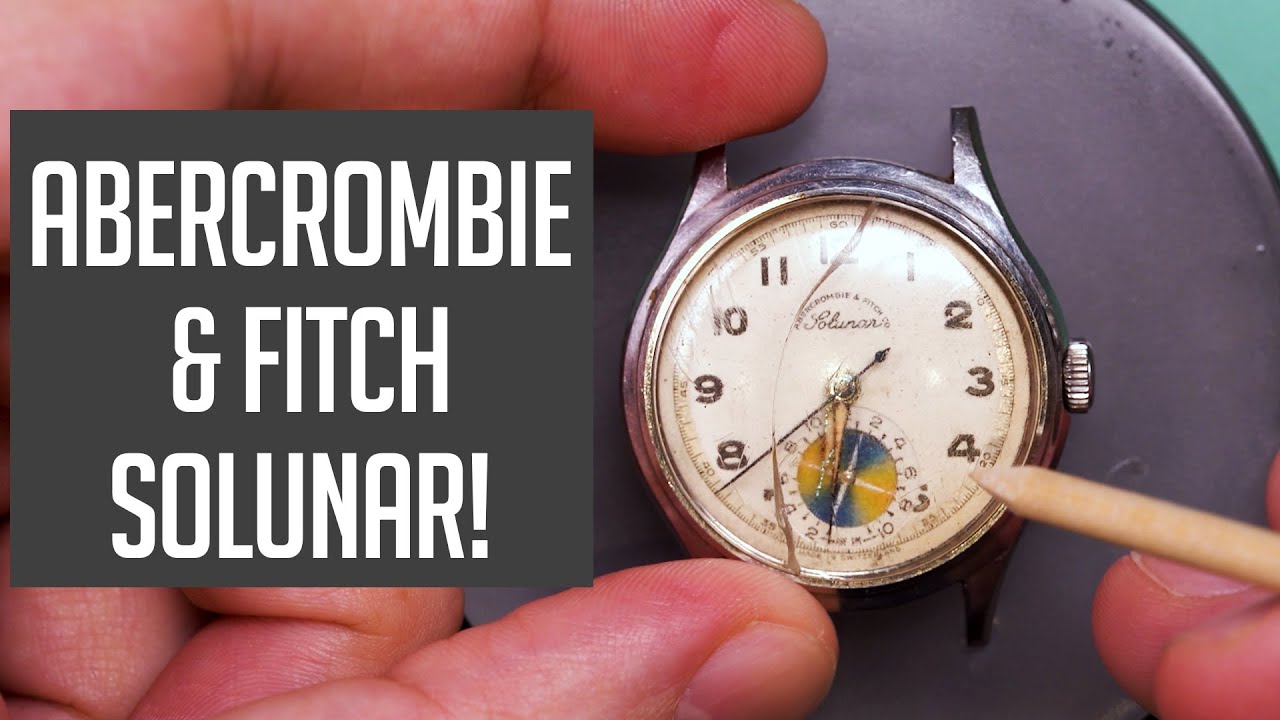 Abercrombie and Fitch Solunar Vintage Watch Restoration