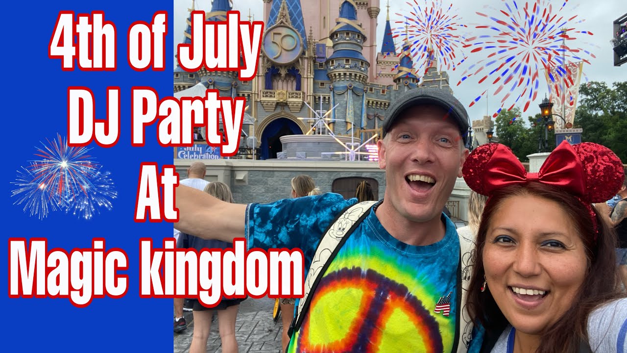 4th Of July DJ Party at Magic Kingdom Walt Disney World - Dance With Drew and Queen V