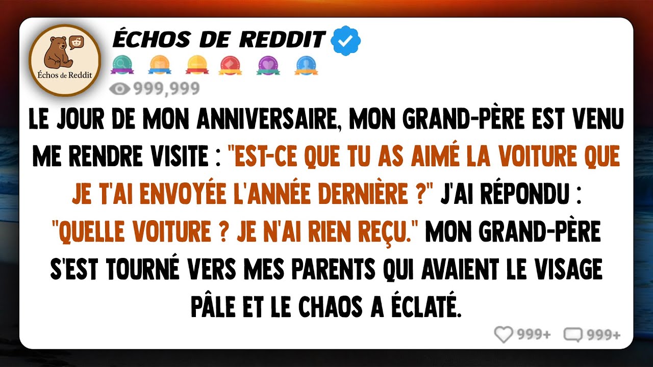 Au dîner d'anniversaire de ma mère, mon père m'a pointé du doigt et a dit : « Cet invité n'a plus sa