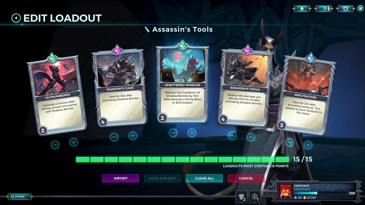 trying a new vatu build (ASSASSIN'S TOOLS)