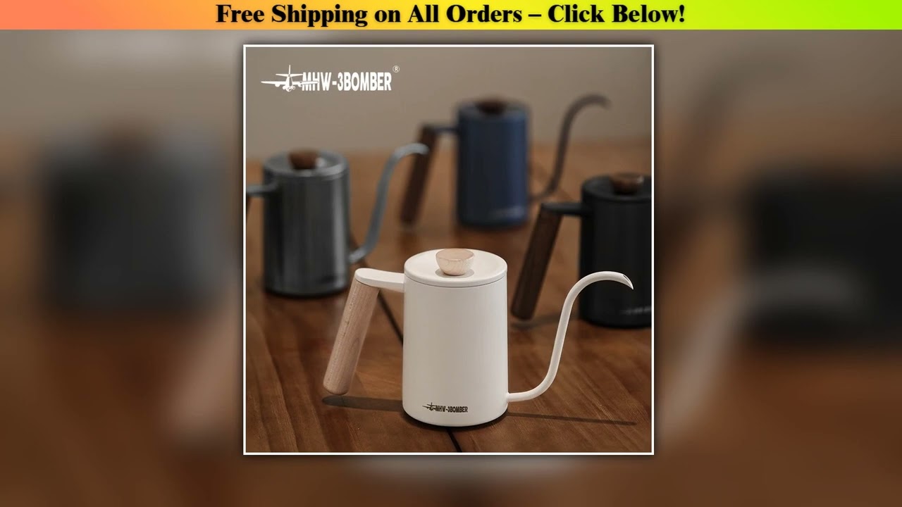 MHW-3BOMBER Planet Hand Brewing Kettle Kettle Gooseneck Spout Drip Coffee Maker Kettle  Pour Over