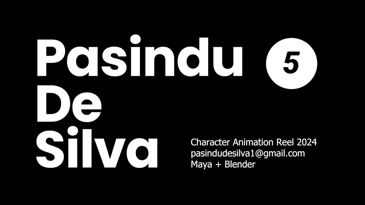Pasindu De Silva | Character Animation Reel (2024)
