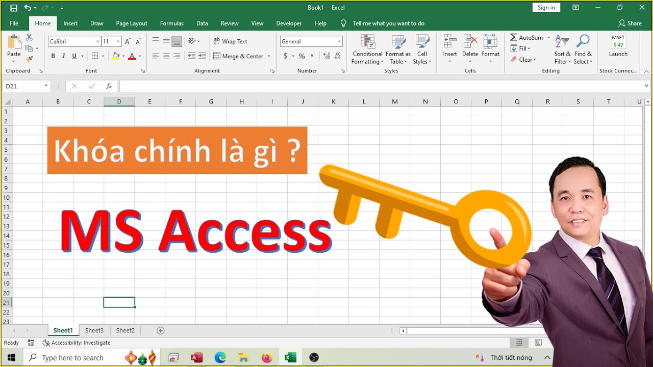 Khóa chính là gì trong MS Access - Học MS Access