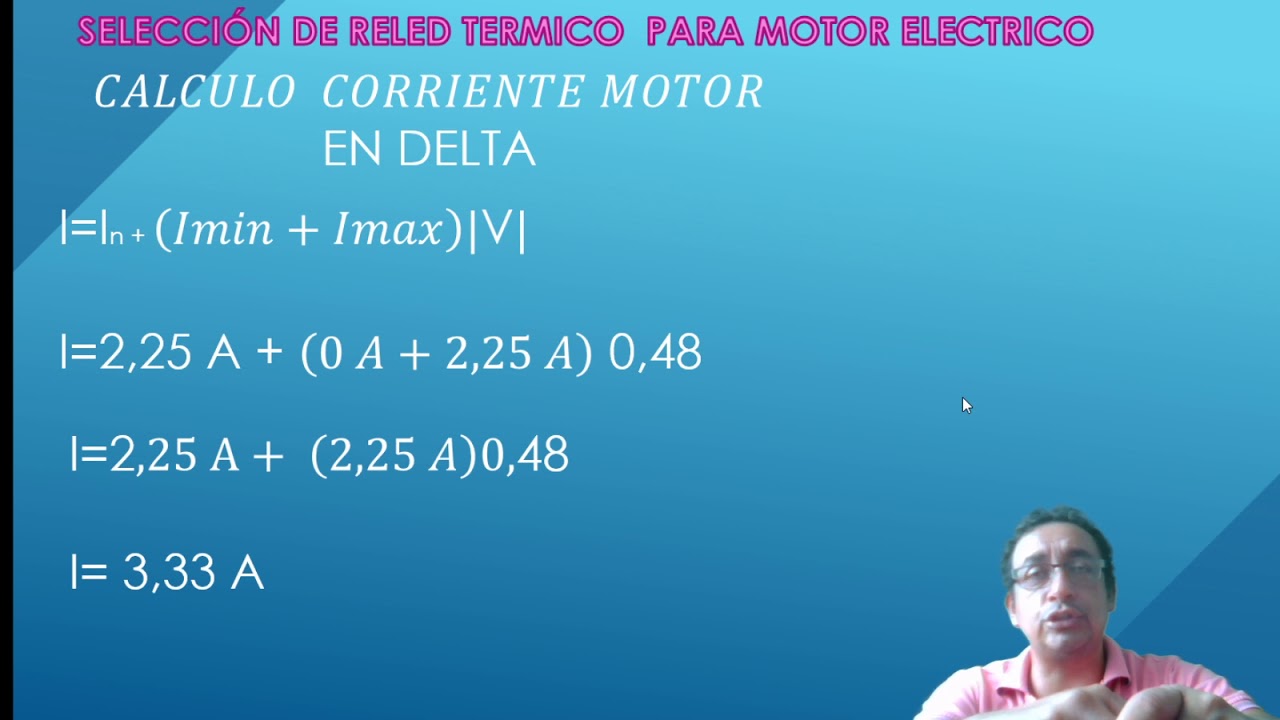 CALCULO RELE TERMICO